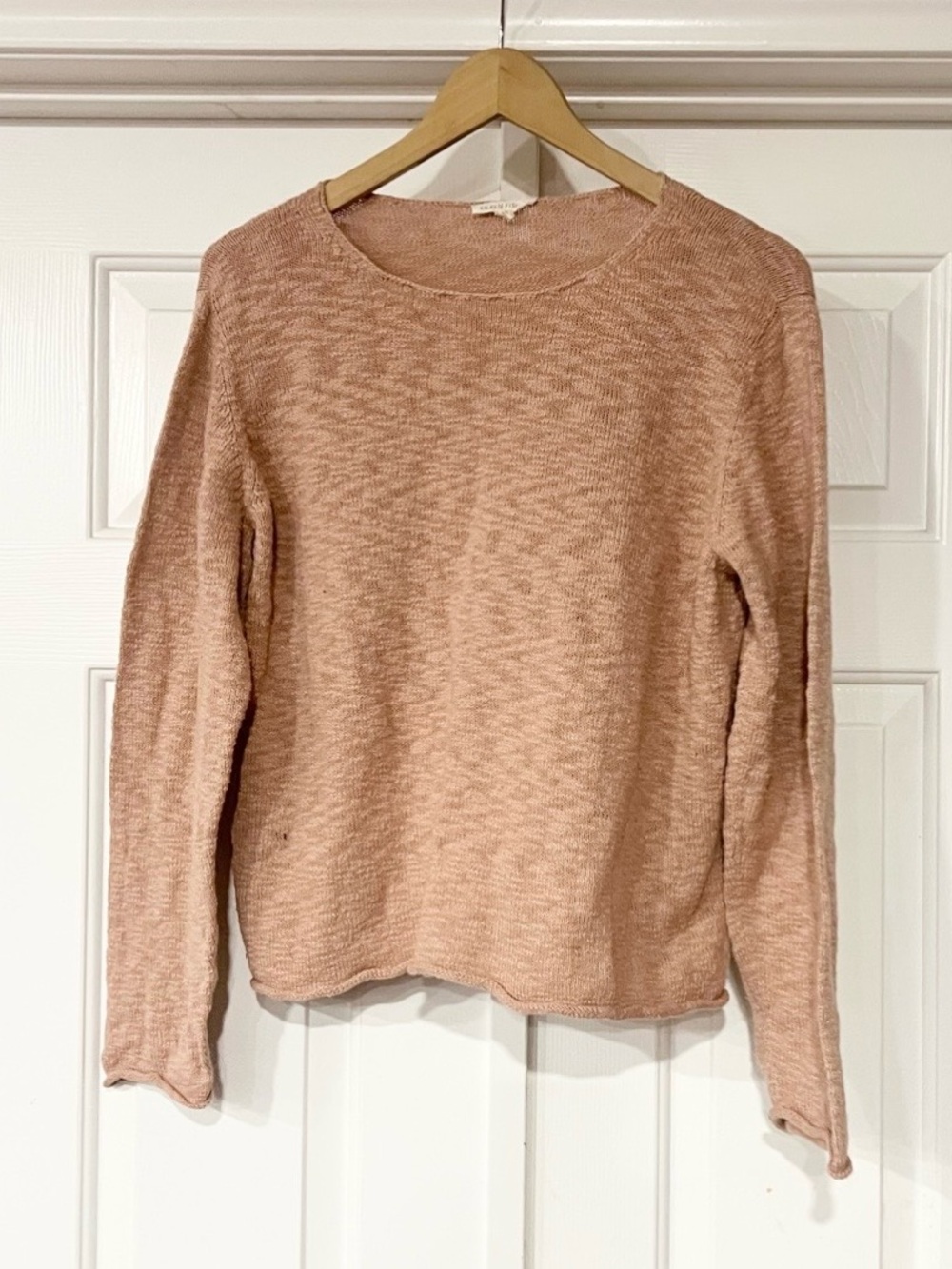 Eileen Fisher | Organic Linen Cotton Crewneck Pullover Sweater